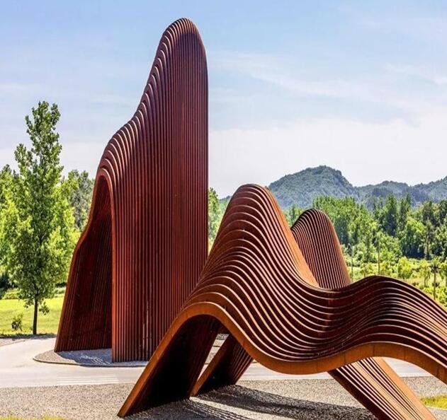 务川锈钢板造型
